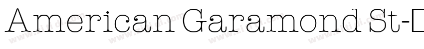 American Garamond St字体转换